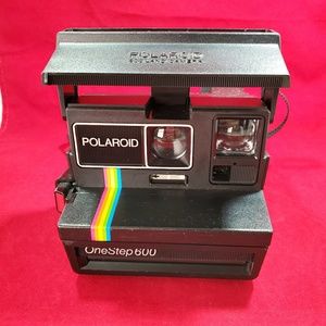 Polaroid One Step 600 Land Camera Rainbow Stripe